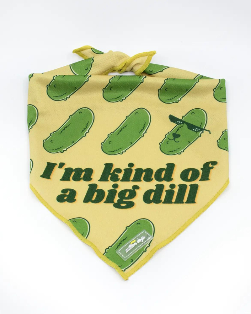 Big Dill Cooling Dog Bandana (Made in the USA) (CLEARANCE) Accessories MILLION DOGS   