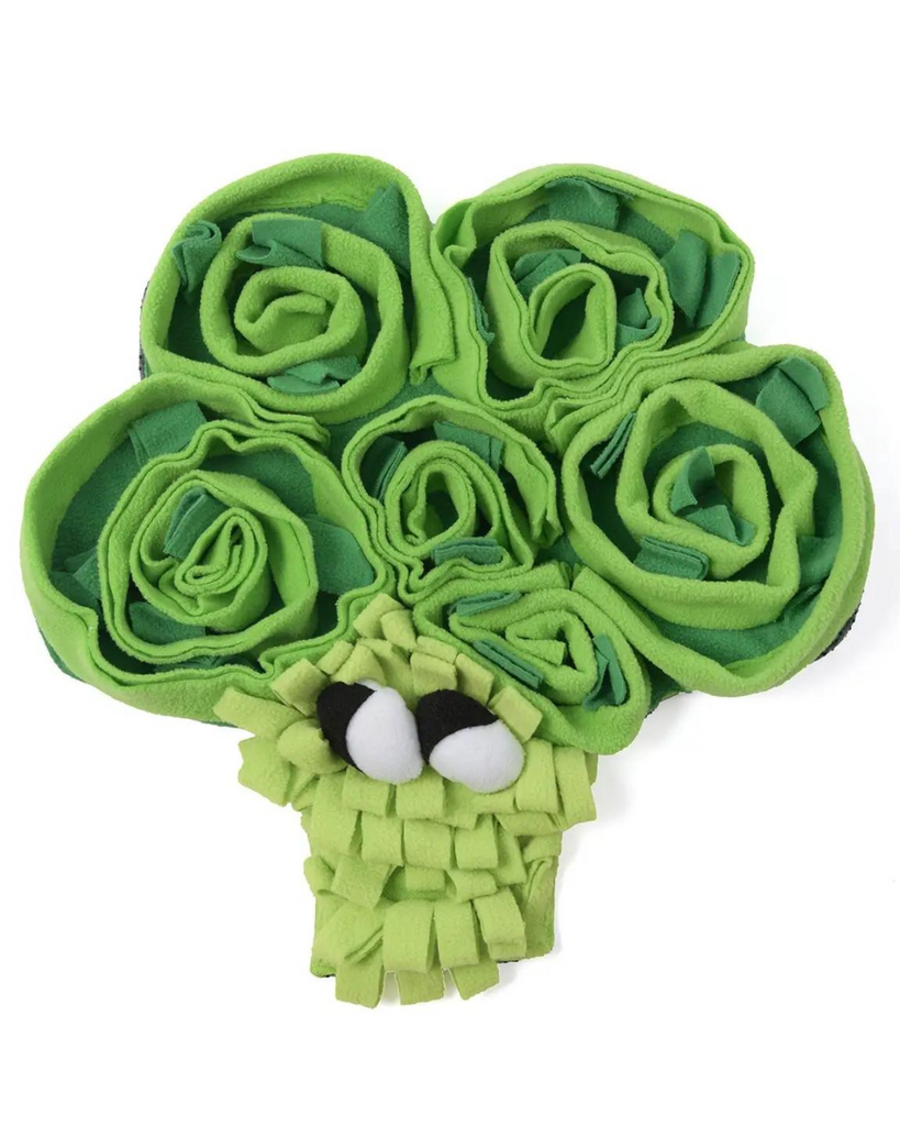 Broccoli Veggie Snuffle Mat Dog Toy Play CHEERHUNTING   
