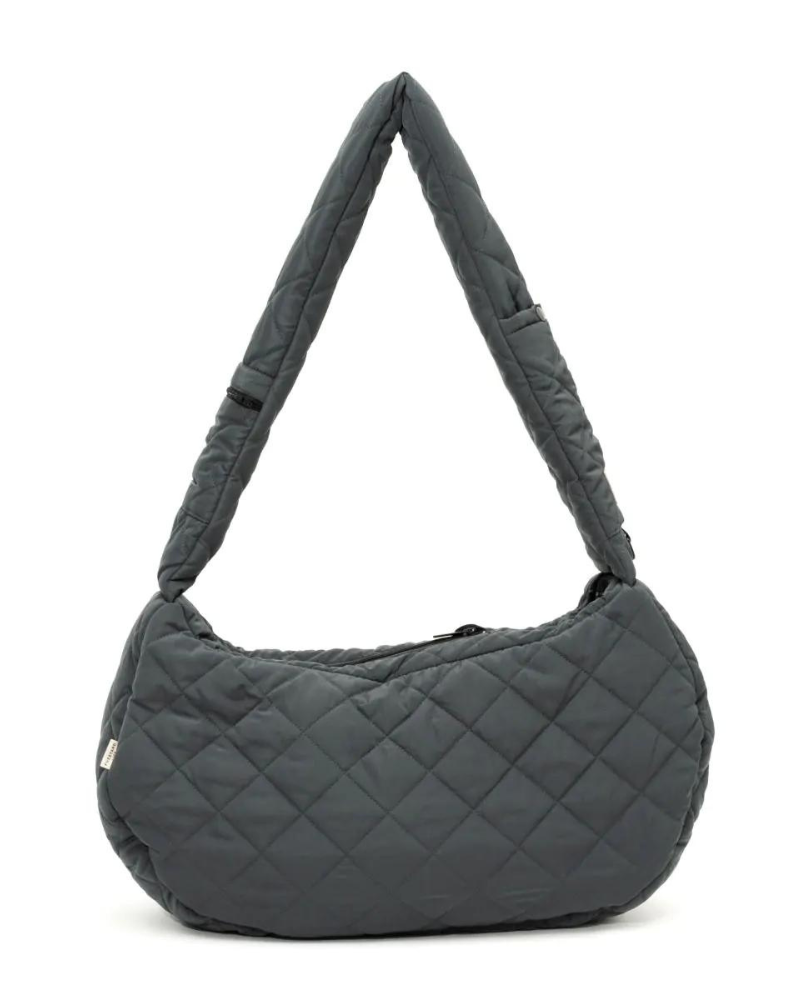 Quilted Crossbody Dog Sling Carry FUZZYARD Grey  
