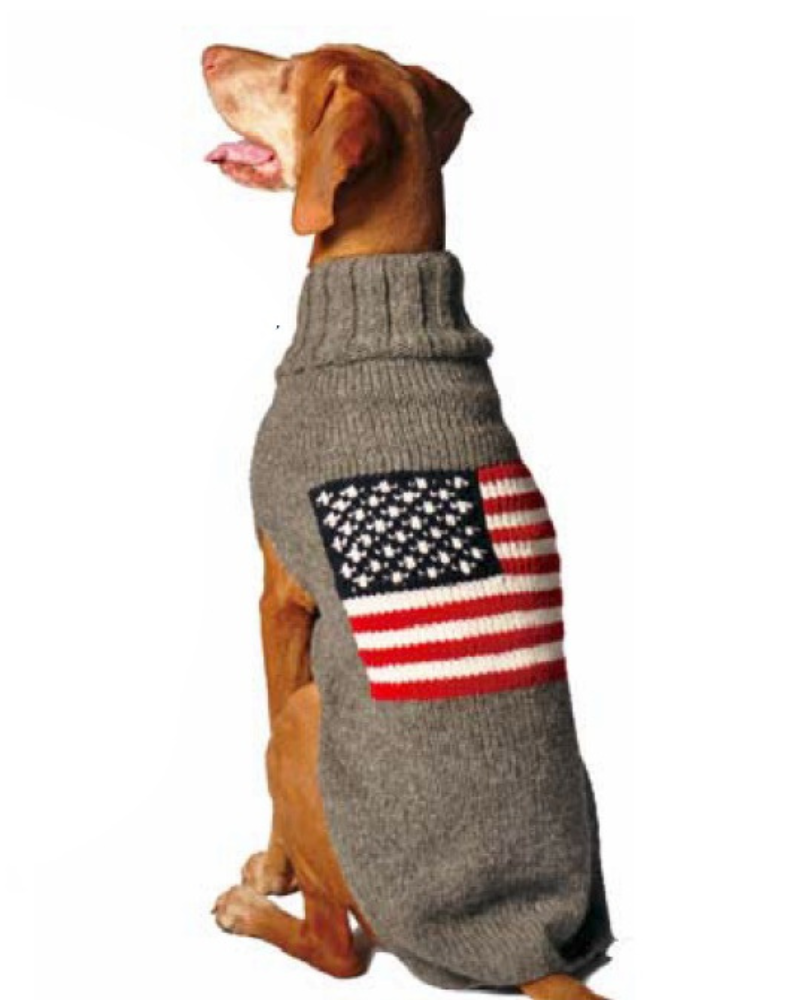 Flag Wool Dog Sweater (FINAL SALE) Wear CHILLY DOG   