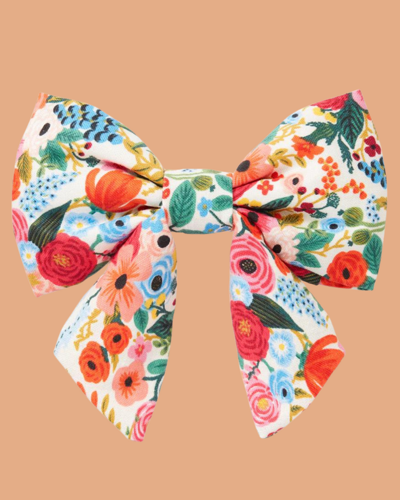 Rifle Paper Co. x TFD Garden Party Spring Lady Dog Bow (Made in the USA) Wear THE FOGGY DOG   