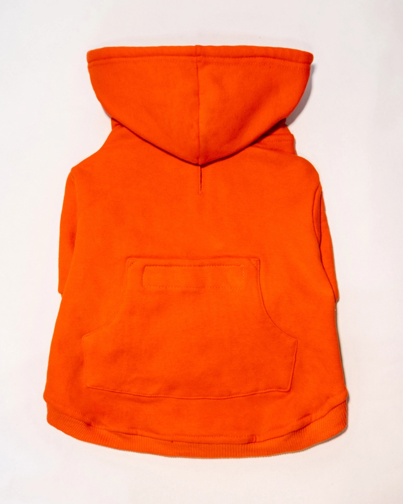ELLIE DOG WEAR | Zip-Up Dog Hoodie in Orange