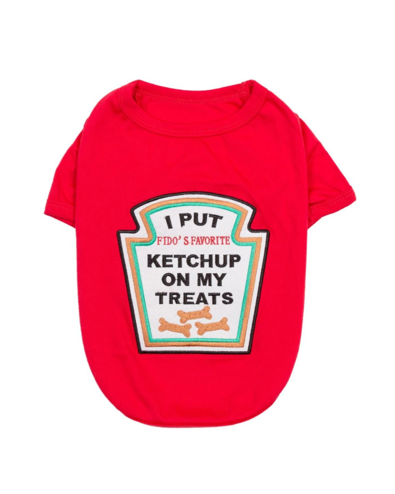 Ketchup Licker Dog T-Shirt Wear PARISIAN PETS   