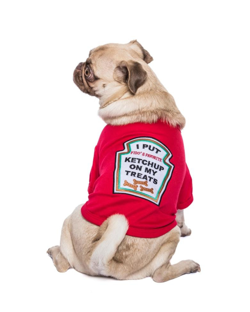 Ketchup Licker Dog T-Shirt Wear PARISIAN PETS   