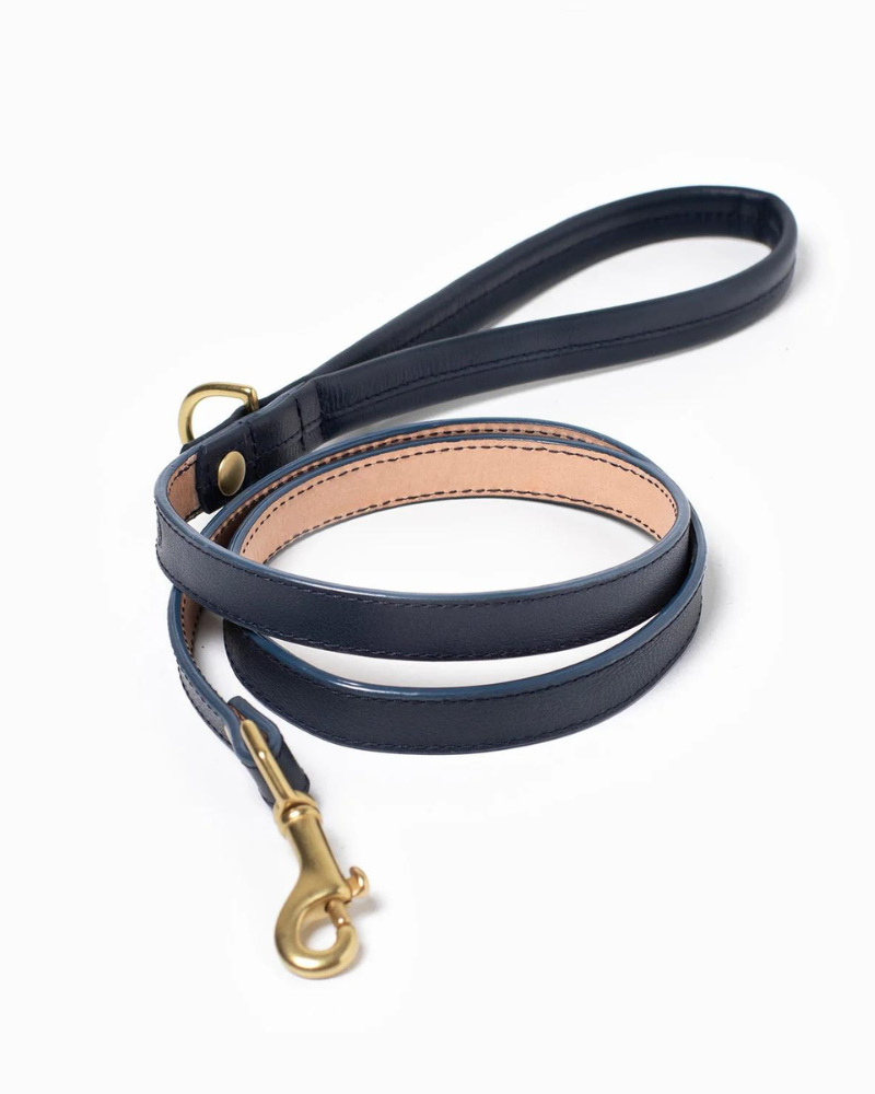 Midnight Leather Dog Collar (Made in Guatemala)