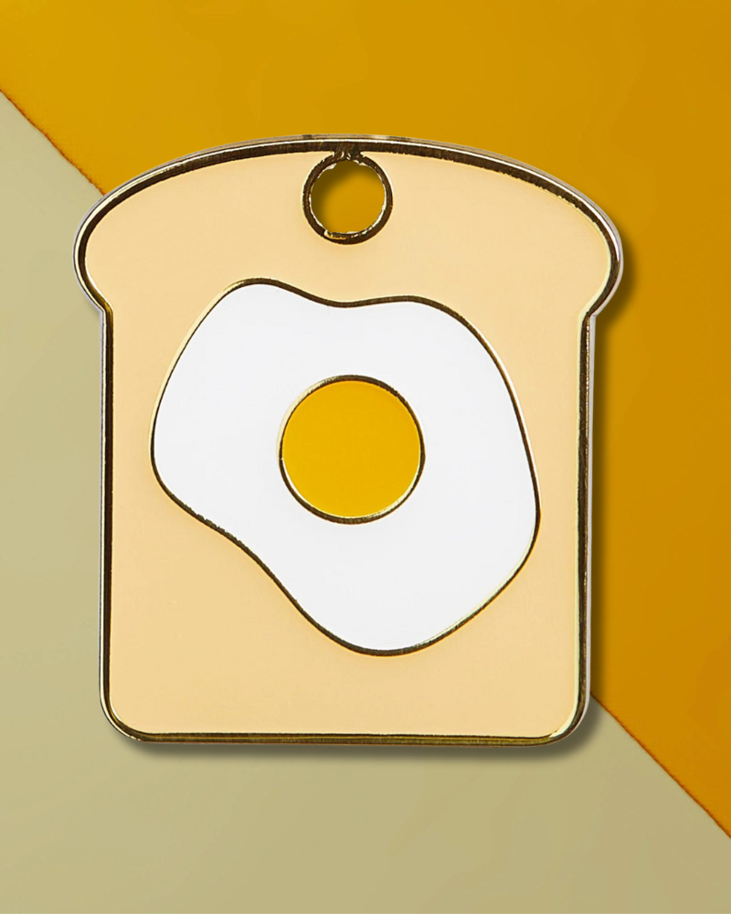 Eggs n' Toast Custom Dog ID Tag (Custom/Drop-Ship) Wear TRILL PAWS   