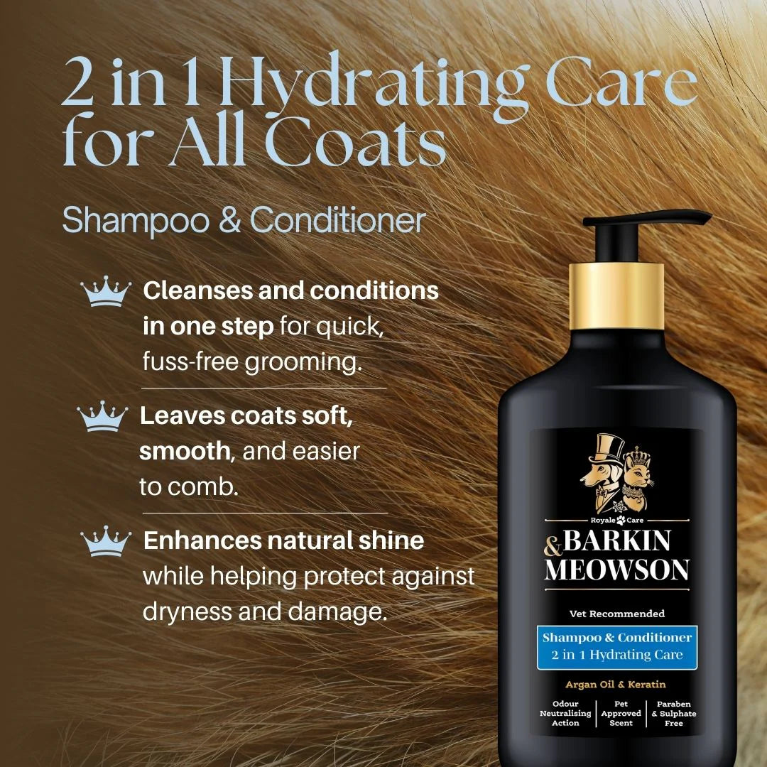 BARKIN & MEOWSON | Universal 2 in 1 Pet Shampoo & Conditioner