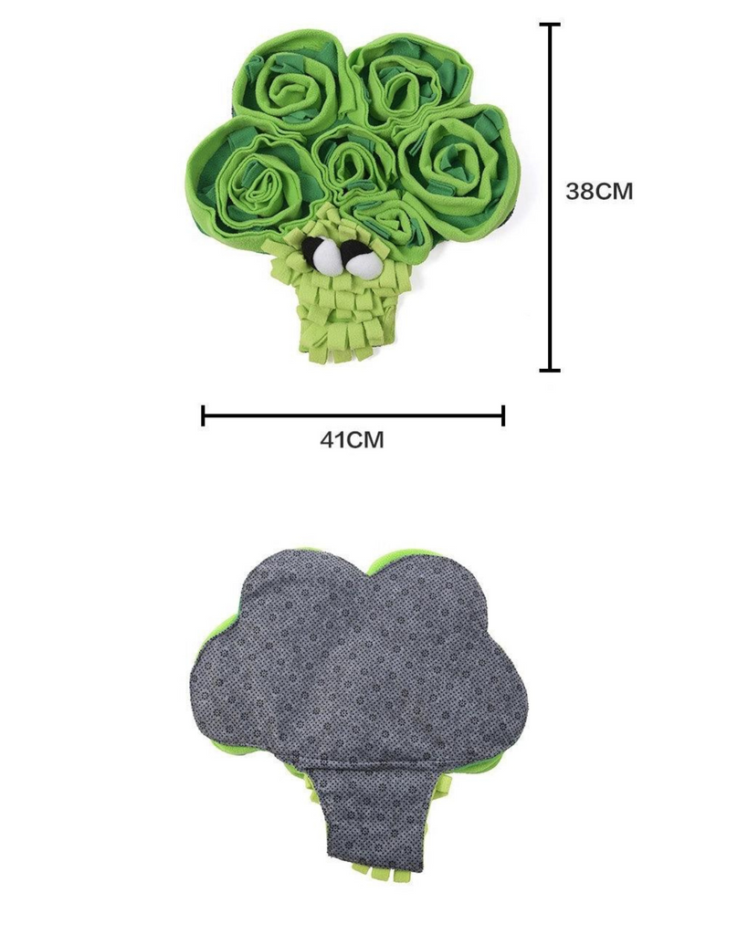 Broccoli Veggie Snuffle Mat Dog Toy Play CHEERHUNTING   