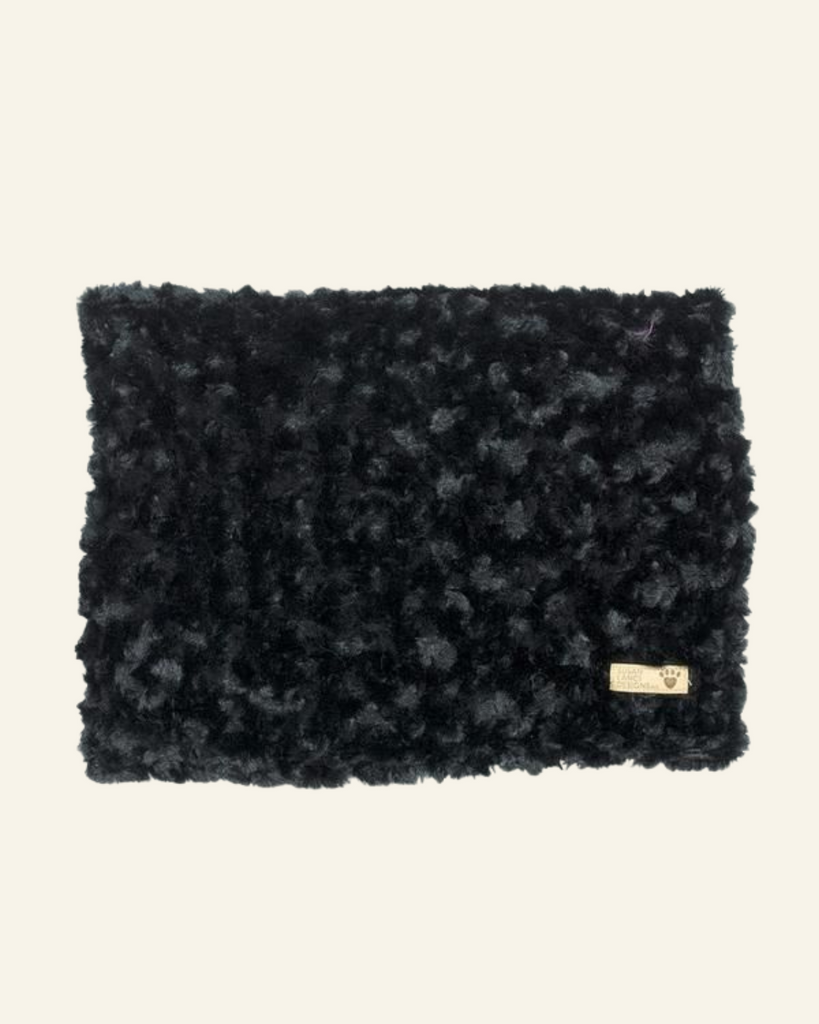 Black Curly Sue Dog Plush Blanket (Made in the USA) HOME SUSAN LANCI DESIGNS   