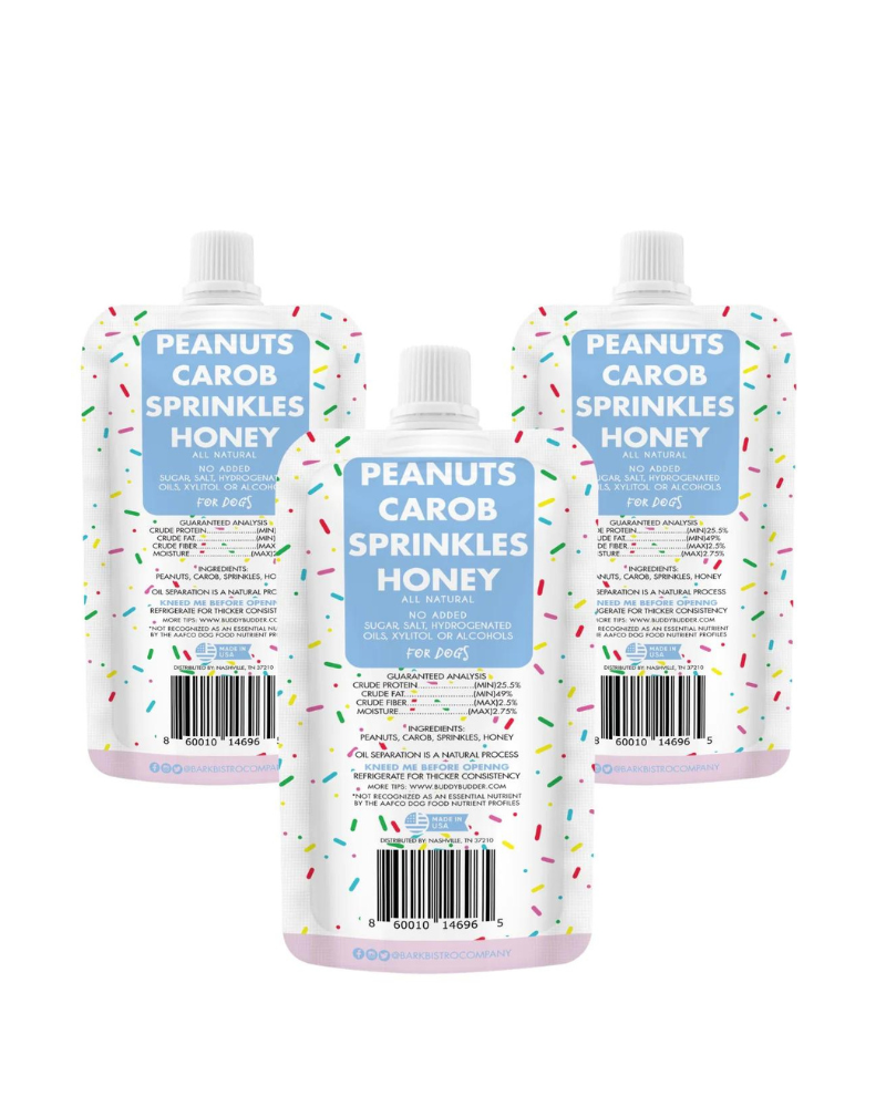 Birthday Bash Peanut Butter Squeeze Pack for Dogs </br> (Made in the USA) Eat BARK BISTRO   