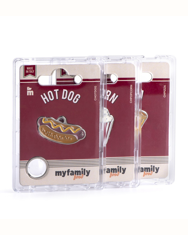 Hot Dog Custom Pet ID Tag Wear MY FAMILY   