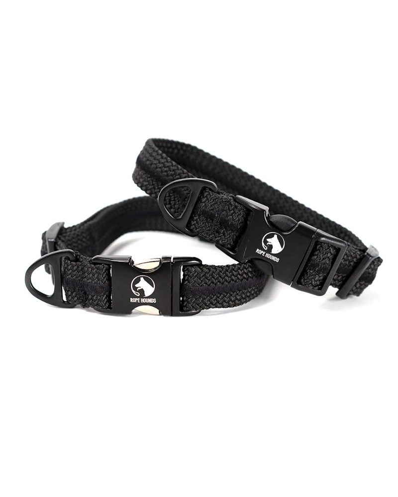 NEIGHBORHOOD 犬用 首輪 DOG COLLAR BLACK ROPE HOUNDS | Adventure Dog Collar in Black (Made in the USA