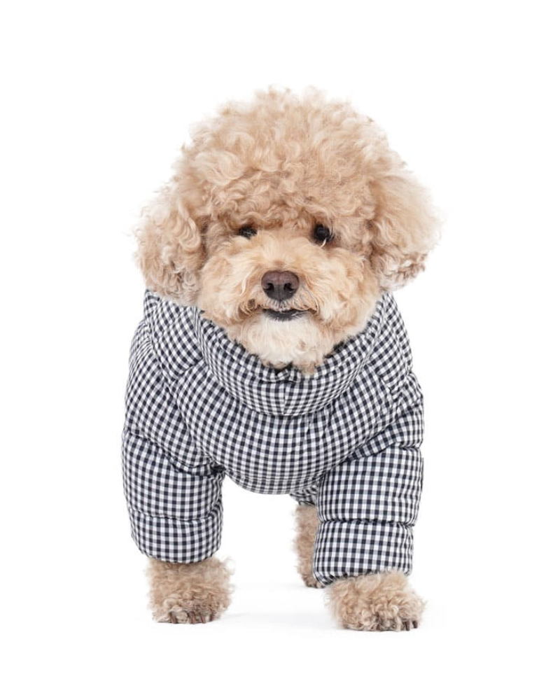 SSOOOK | GooseFeel Padded Check Winter Coveralls for Dogs | DOG & CO.