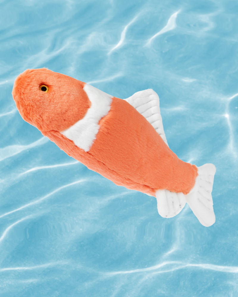 FLUFF TUFF Fin Koi Fish Squeakerless Dog Toy DOG