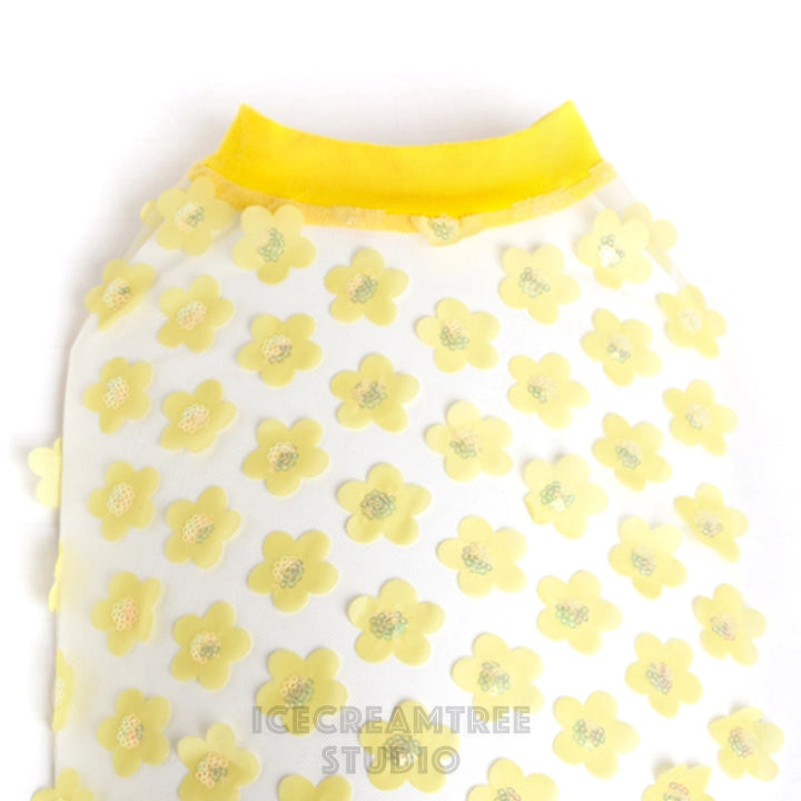 Flower Mesh Dog Shirt (Made in the USA) Wear ICECREAMTREE STUDIO   