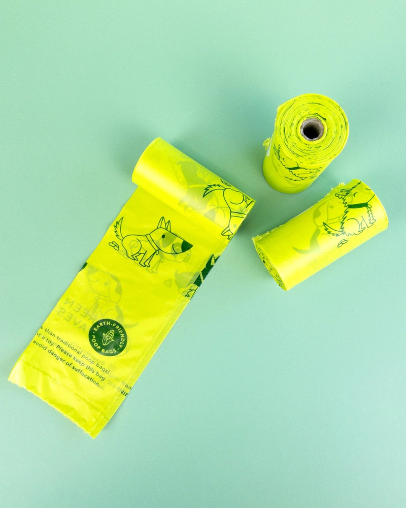 GREEN WAVES | Earth-Friendly Cornstarch Dog Poop Bags | DOG & CO.