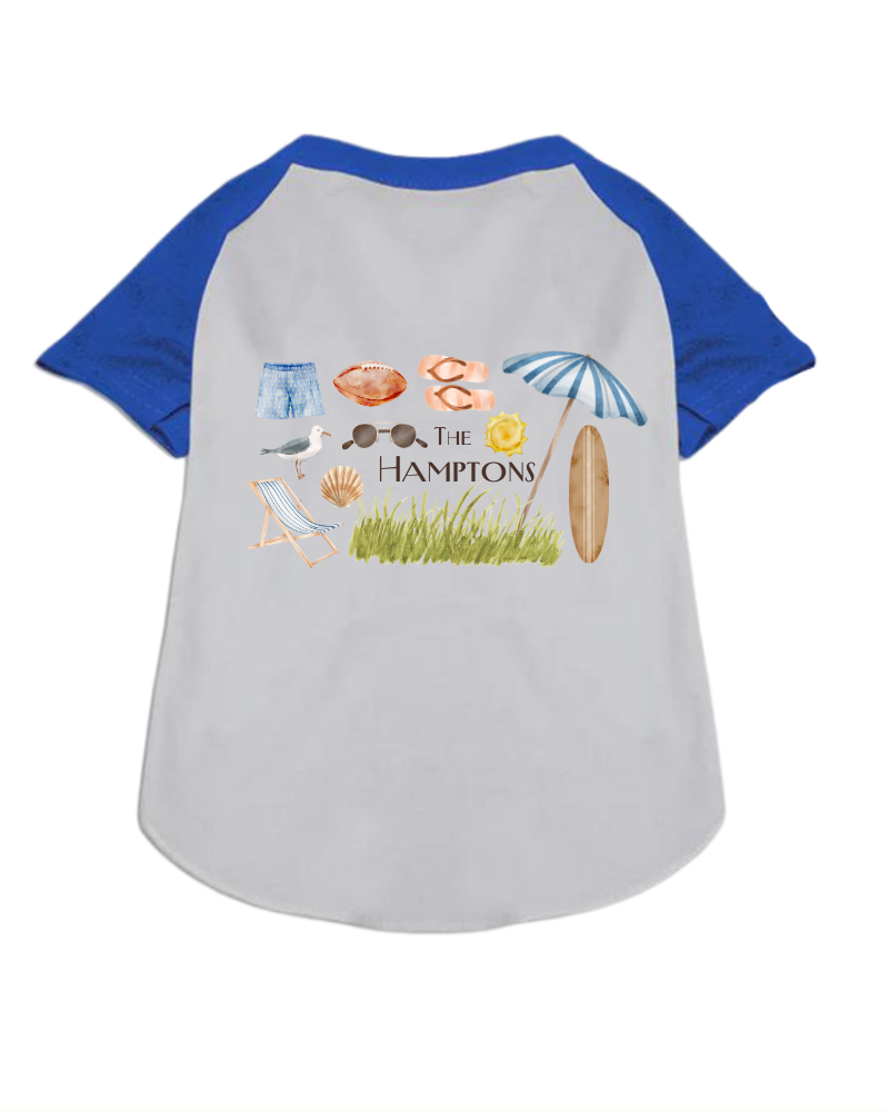 The Hamptons Summer Dog T-Shirt in Surf Blue (Dog & Co. Exclusive) Wear DOG & CO.   