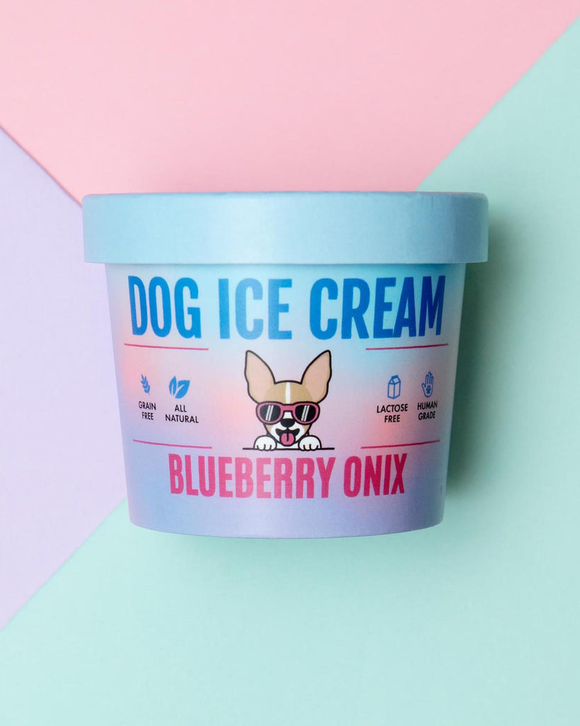 Blueberry Onix Human Grade Dog Ice Cream Mix (Lactose-Free) Eat HEALTHY HOUND   
