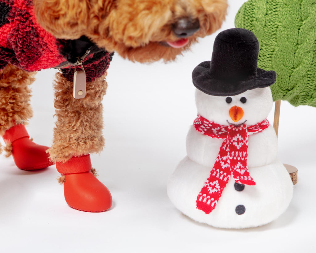 Jack Snowman Plush Dog Toy Play FLUFF & TUFF   