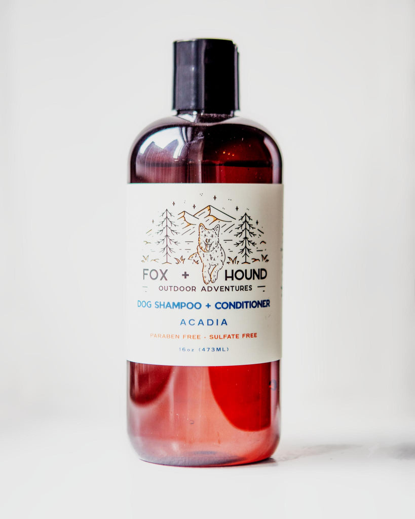 Acadia Dog Shampoo & Conditioner in Amber + Cedar Scent HOME FOX + HOUND   