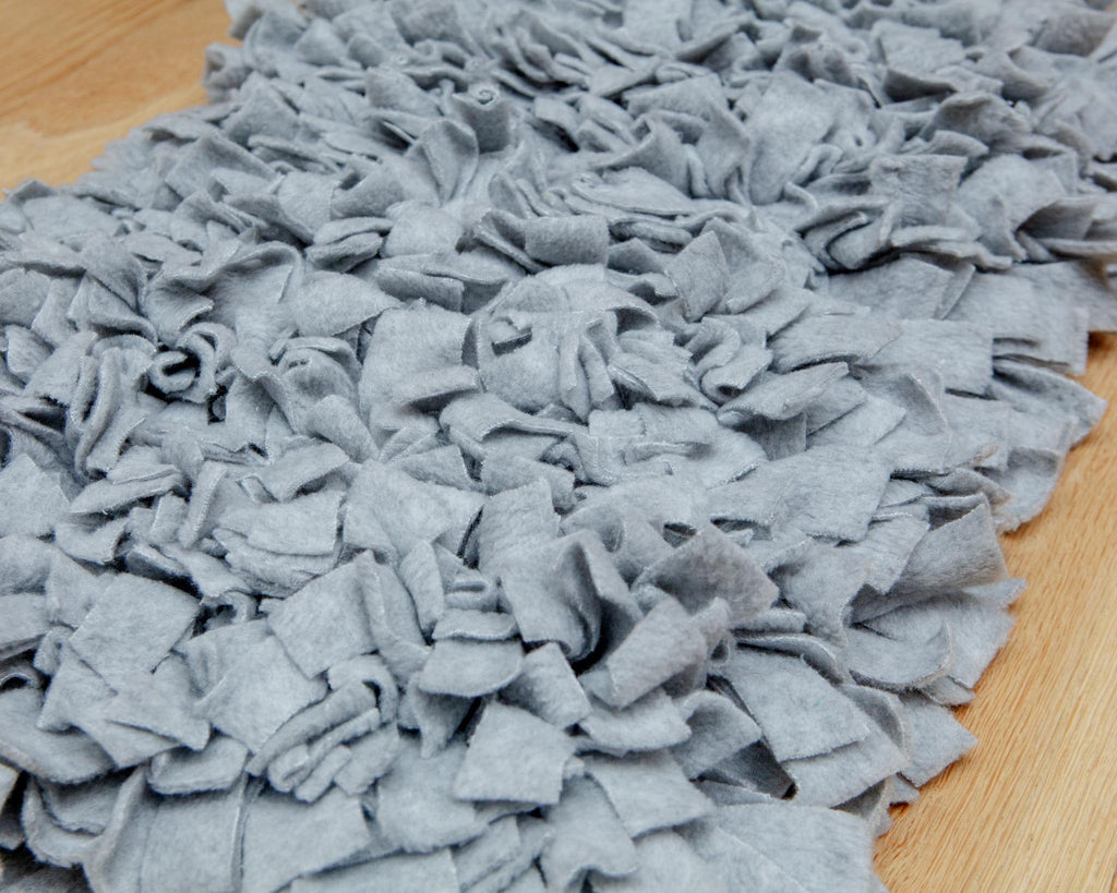 Interactive Snuffle Mat Dog Toy in Heather Grey (Made in the USA) Play WAG AND BARK   