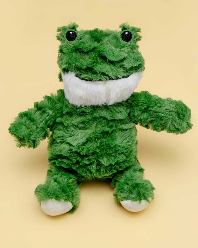 Fred the Frog Squeaky Plush Dog Toy Play PET LOU   