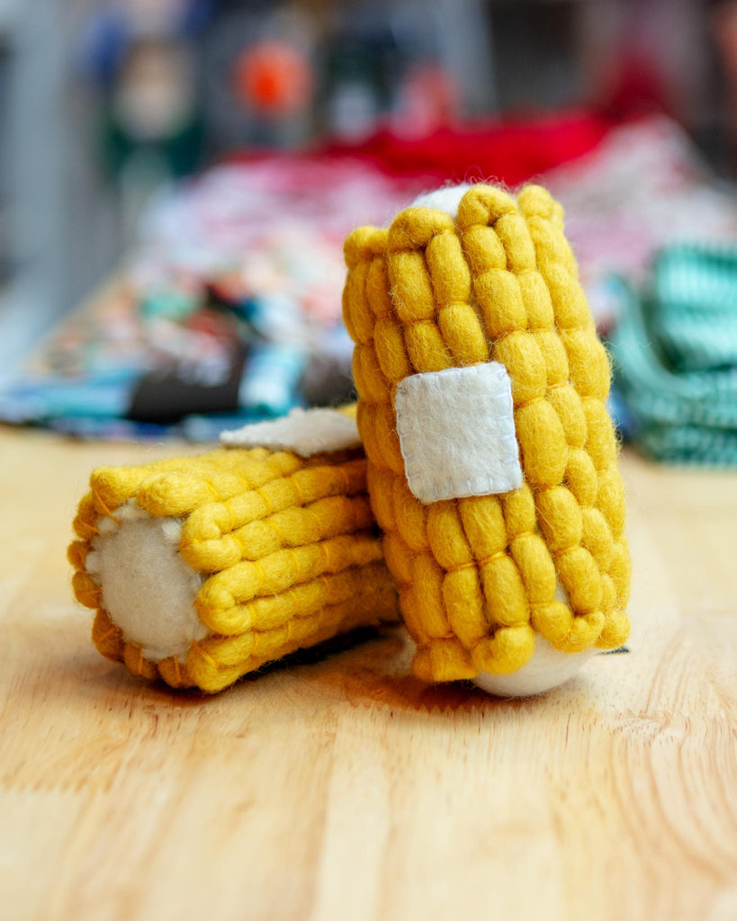 Boiled Wool Corn Dog Toy Play WARE OF THE DOG   
