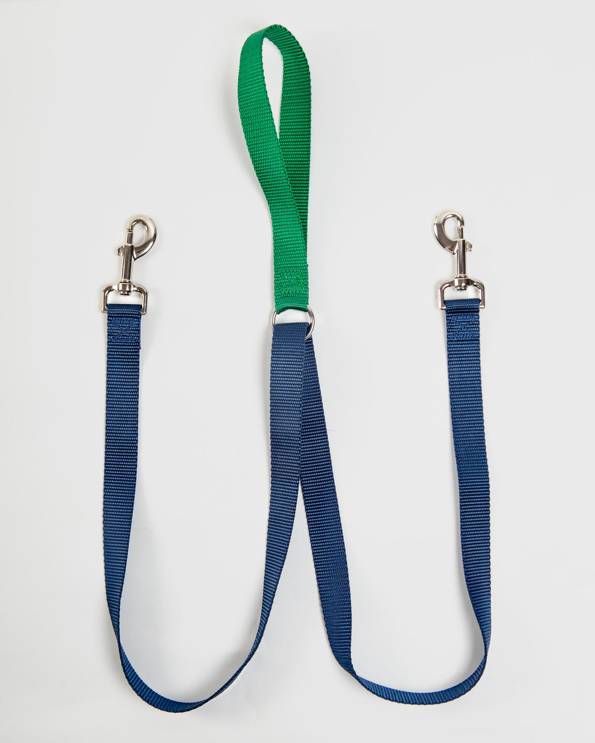 Adjustable Police Style Dog Leash - Strong Double Lead For Walking 2 Dogs Or Hands-Free Walks (Blue, 1.4cm Thick)