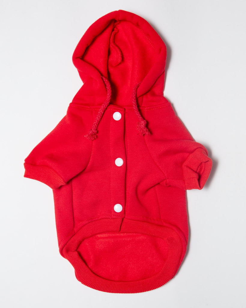 Lifeguard Dog Hoodie in Red Wear CHLOE AND MAX   