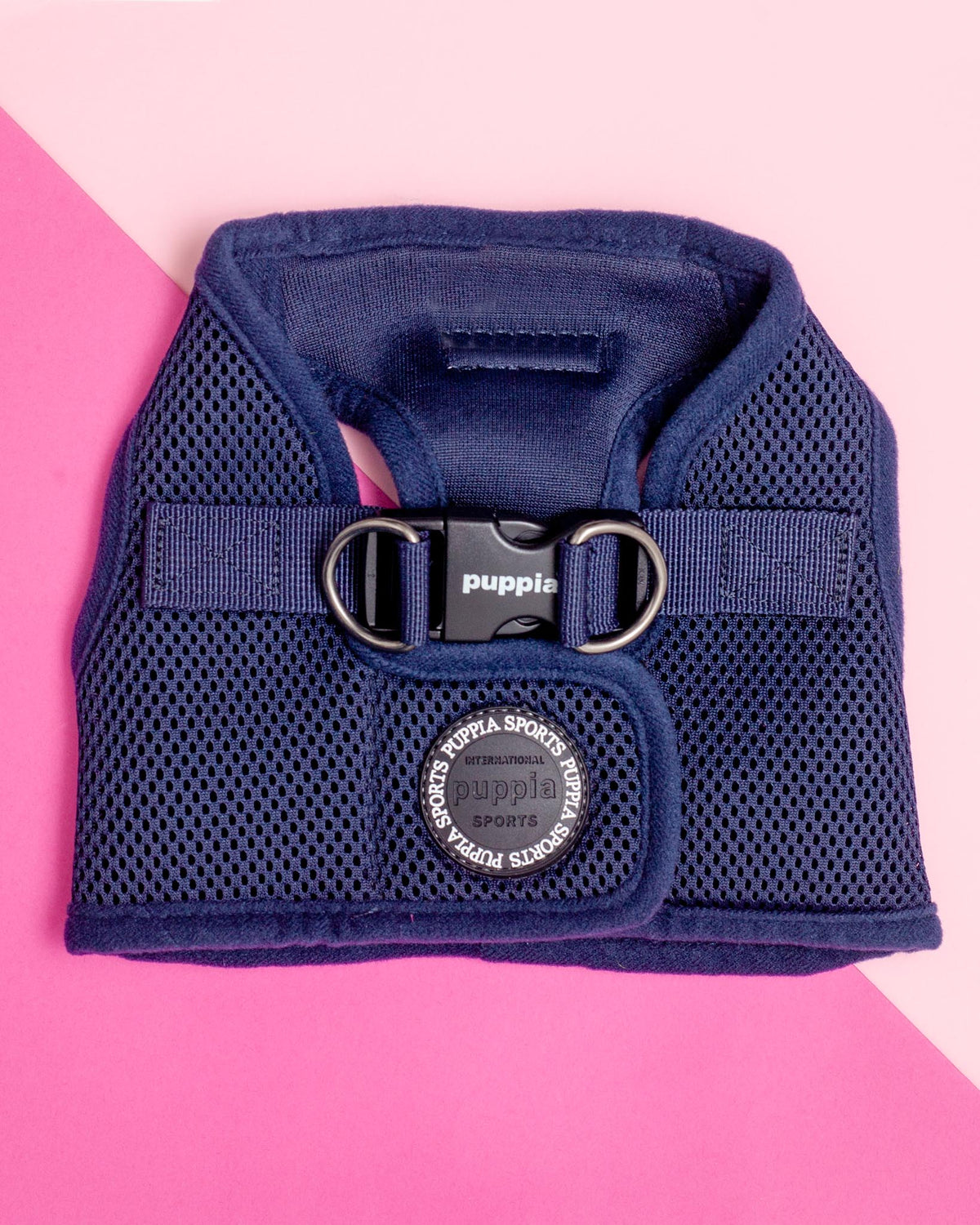 PUPPIA Soft Vest Harness in Navy Blue DOG