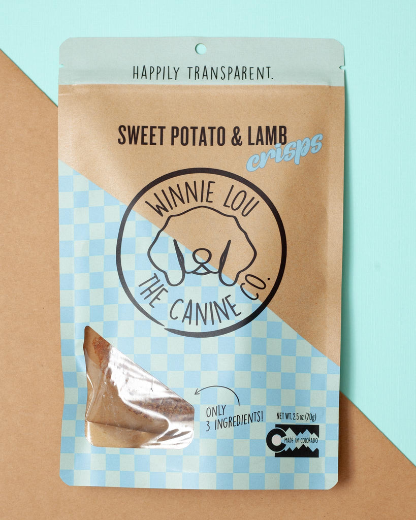 Sweet Potato & Lamb Crips Dog Treats Eat WINNIE LOU   