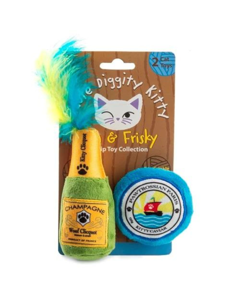 Kitty Clicquot Catnip Toy (2-Pack) Play HAUTE DIGGITY DOG   