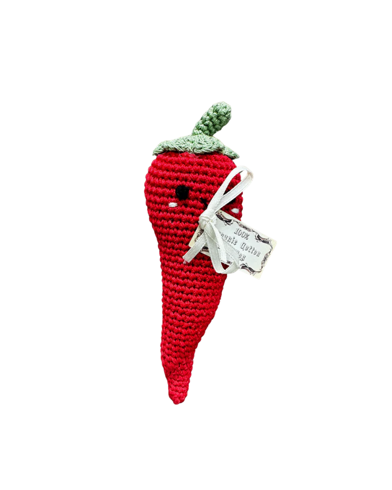 Chili P. Pepper Organic Cotton Knit Dog Toy Play KNIT KNACKS   