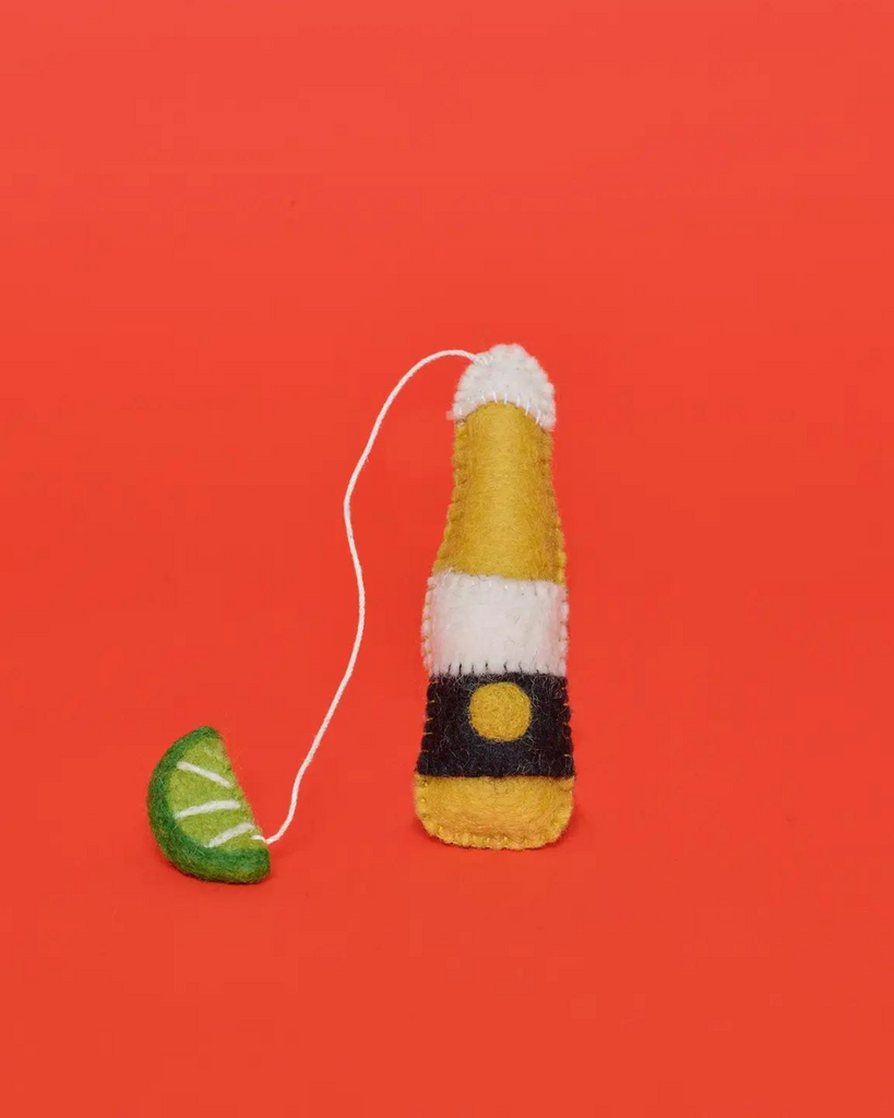 Wool Beer & Lime Cat Toy CAT WARE OF THE DOG   