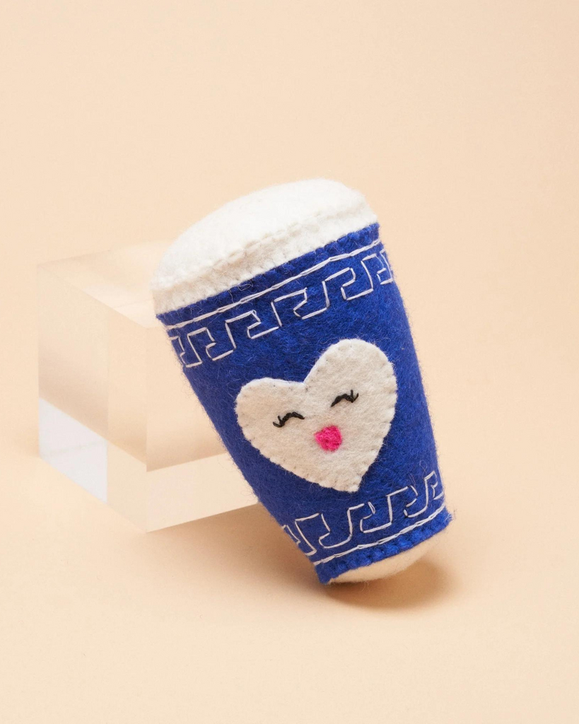 Wool NYC Coffee Cup Squeaky Dog Toy Play GONE TO THE DOGS   