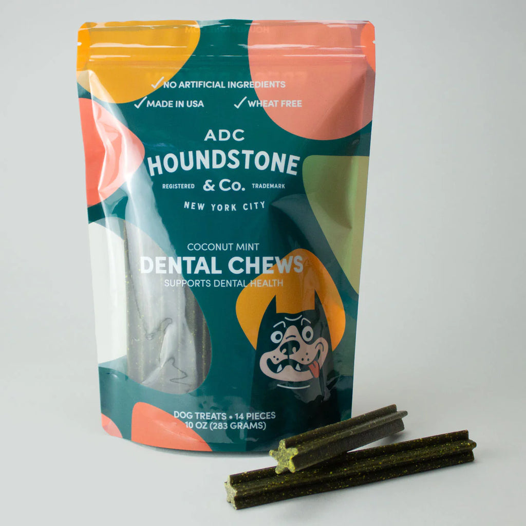 Coconut Mint Dental Dog Chews (Made in the NYC) Eat ADC HOUNDSTONE & CO.   