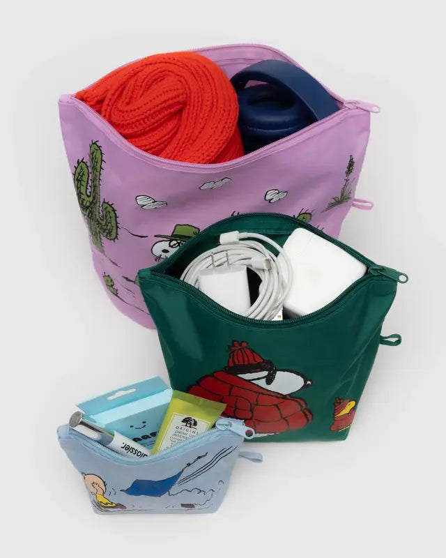 BAGGU | Go Pouch Set in Peanuts | DOG & CO