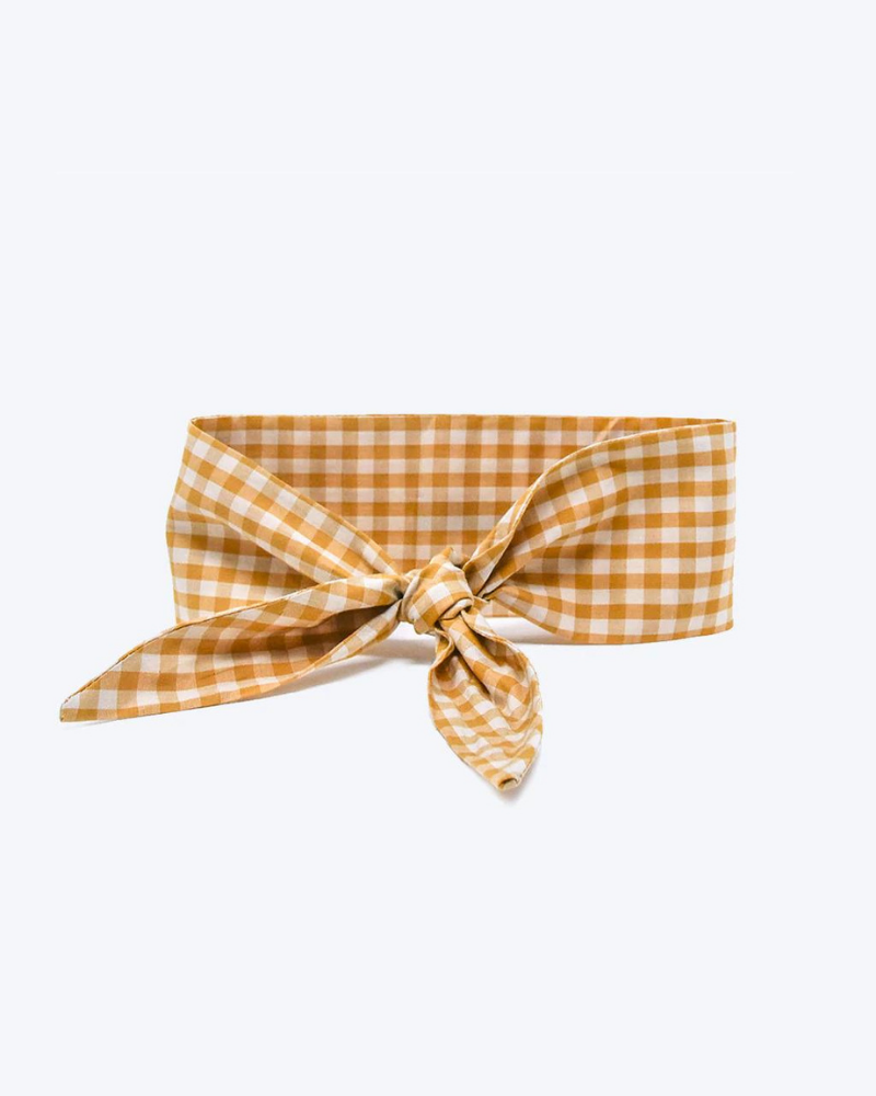 Adventure Neck-Tie In Sunny Day Gingham For Dogs & Cats<br>(Made in the USA) (FINAL SALE) Wear MODERN BEAST   