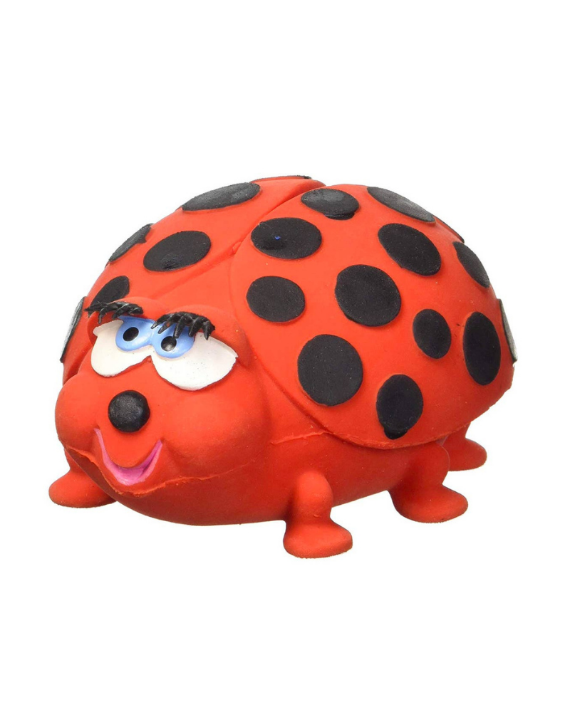 Ladybug Latex Soft Squeaky Dog Toy Play LANCO TOYS   