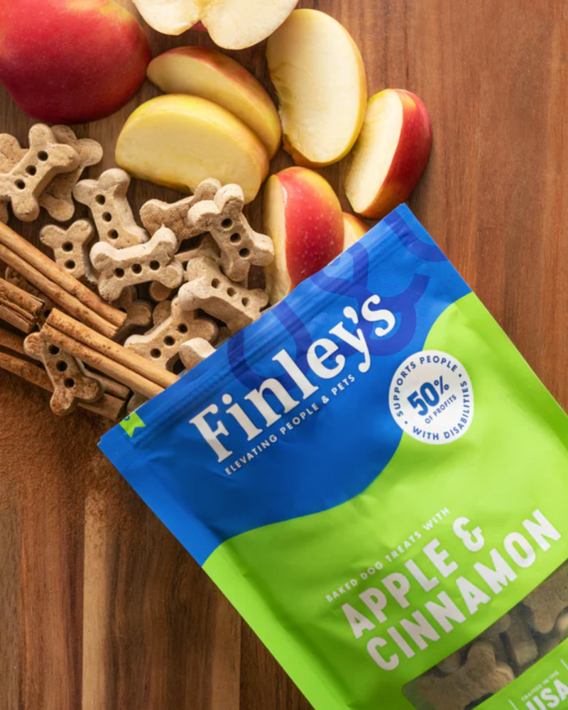 Apple & Cinnamon Crunchy Dog Biscuits Eat FINLEY'S BARKERY   