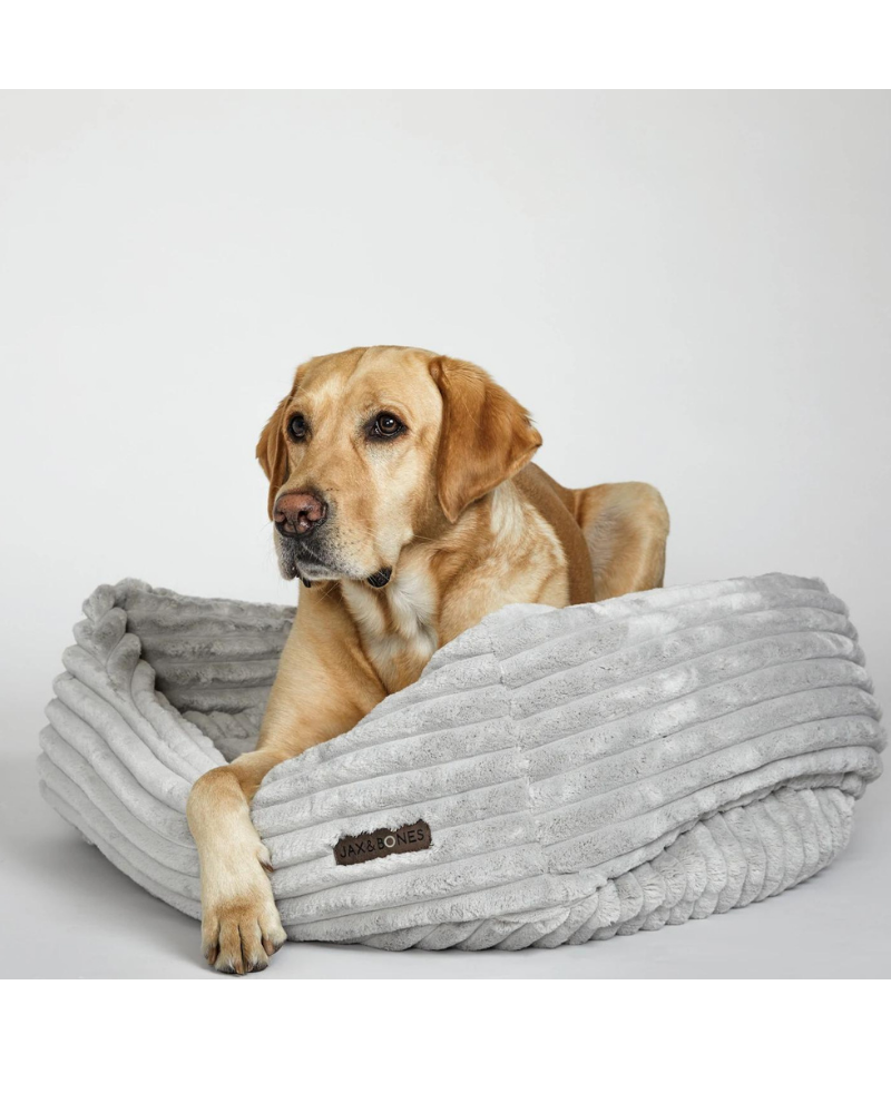 Napper Dog Bed in Luna Grey (Custom/Direct-Ship) (Made in the USA) HOME JAX & BONES   