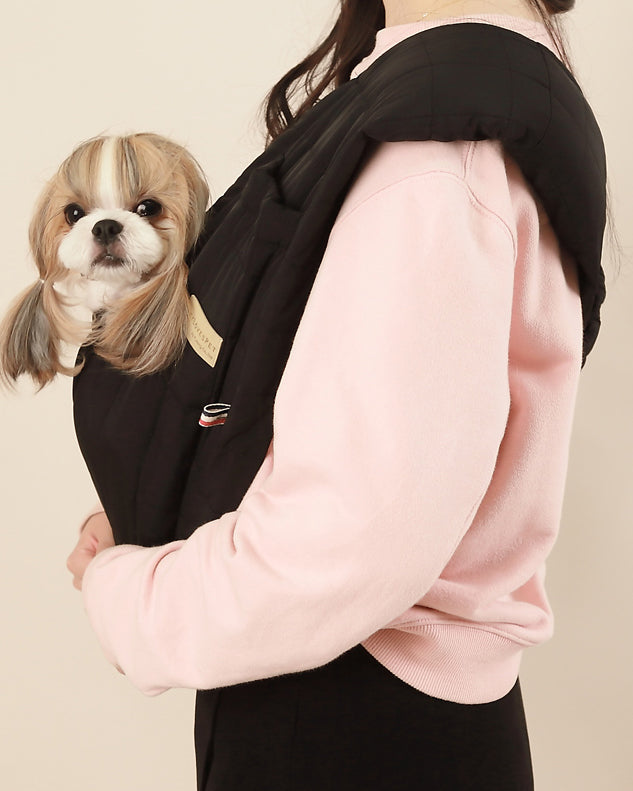 Hug Me Sling in Quilted Black DOG CO