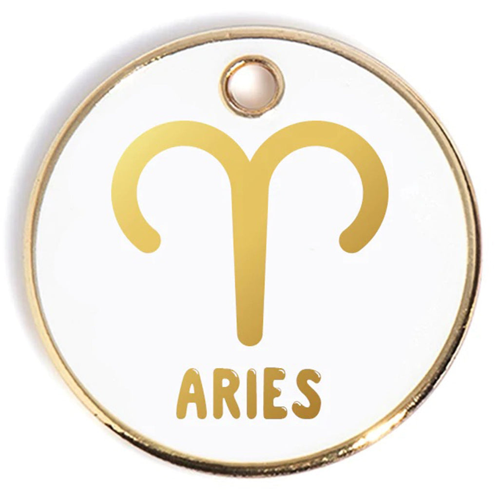 What's Your Sign? Custom Dog Tag (Custom/Drop-Ship) Accessories TRILL PAWS Aries  