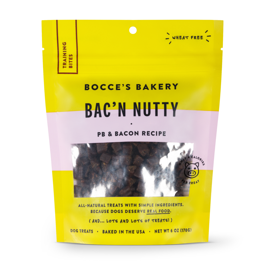Bac N' Nutty Dog Training Treats Eat BOCCE'S BAKERY   