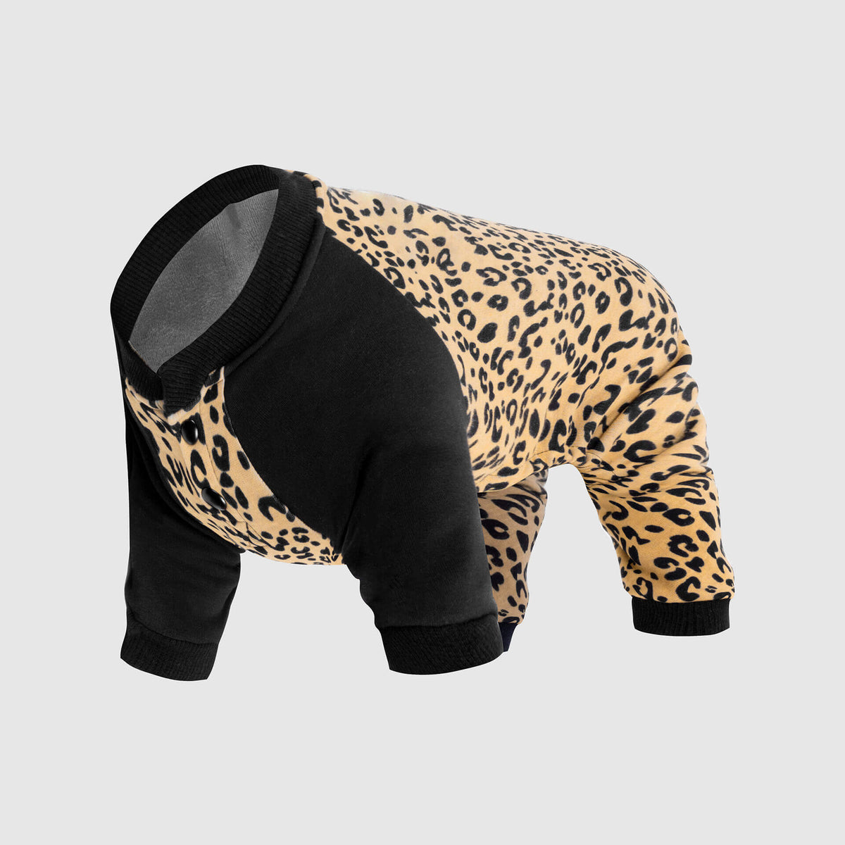 CANADA POOCH Frosty Fleece Sweatsuit in Leopard