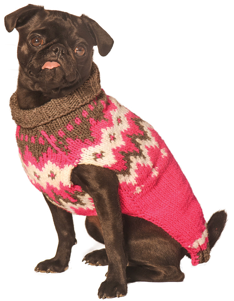 CHILLY DOG | Hot Pink Alps Sweater Apparel Chilly Dog   