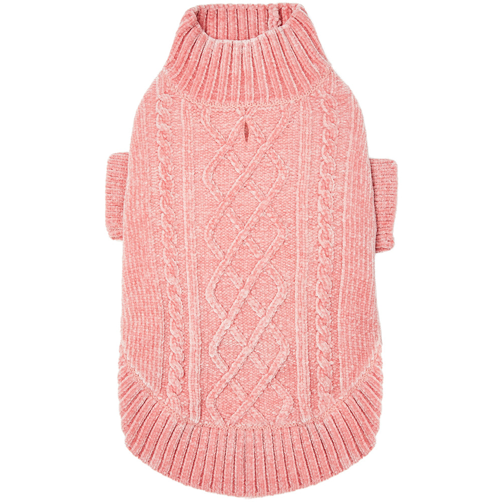 Pink rose store chenille sweater