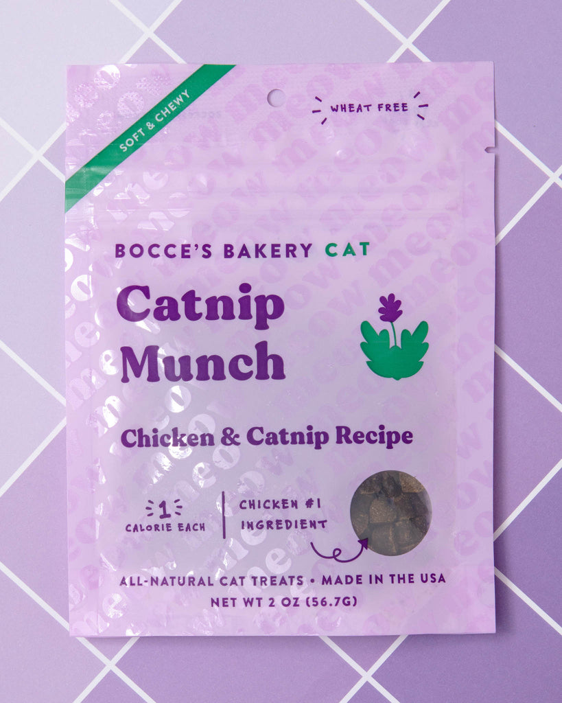 Catnip Munch Soft & Chewy Cat Treats (Made in the USA) Eat BOCCE'S BAKERY   