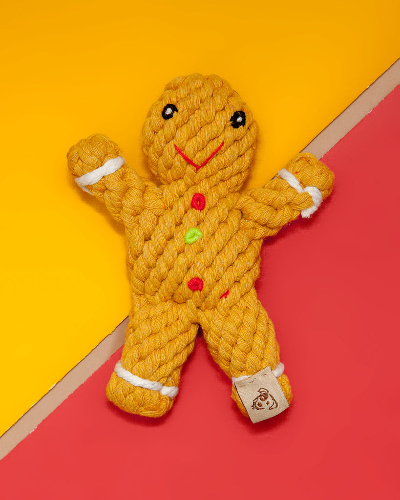 Gingerbread Rope Dog Toy Toys JAX & BONES   