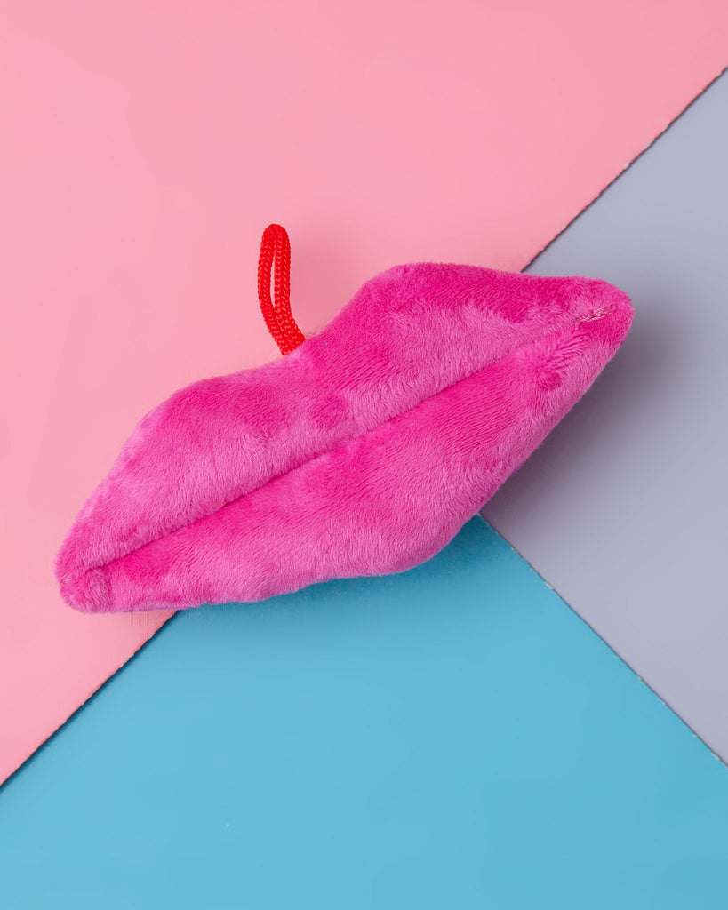 Hot Lips Plush Dog Toy (Small) (FINAL SALE) Play Lulubelles   